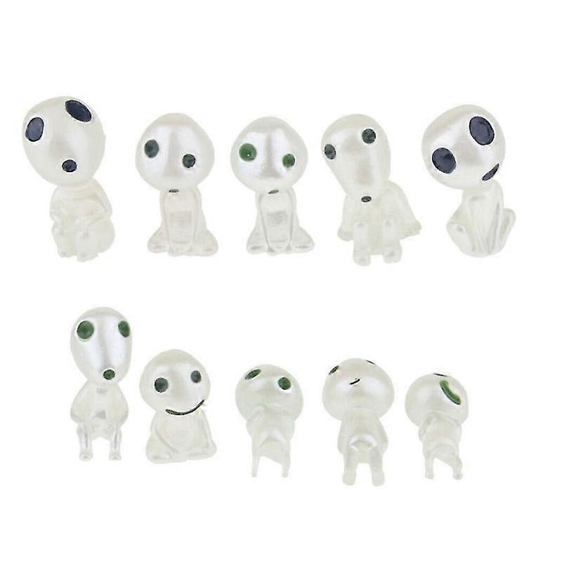 Ghibli Kodama Tree Spirit Princess Mononoke Mini Action Figure Glow In Dark Luminous Elf Tree