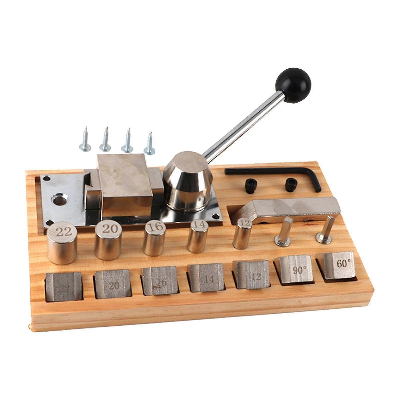 Ring Bender Ring Bending Machine Multifunctional Wood Base Ring Bending Tool Round Dies