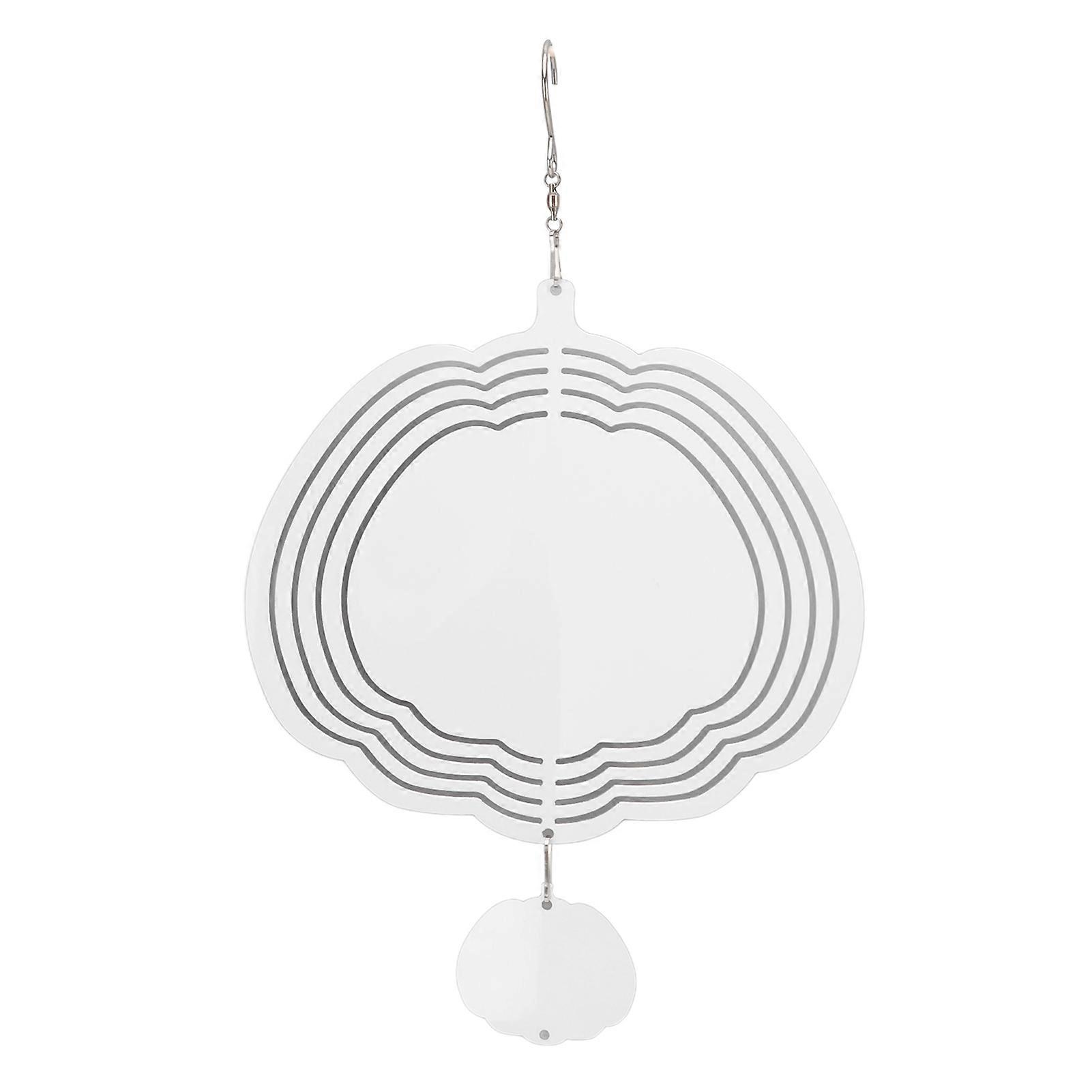 Wind Chime White Simple Delicate Decorative Weather Resistance Ornament for Lamp Tree Wall Pumpkin Pattern