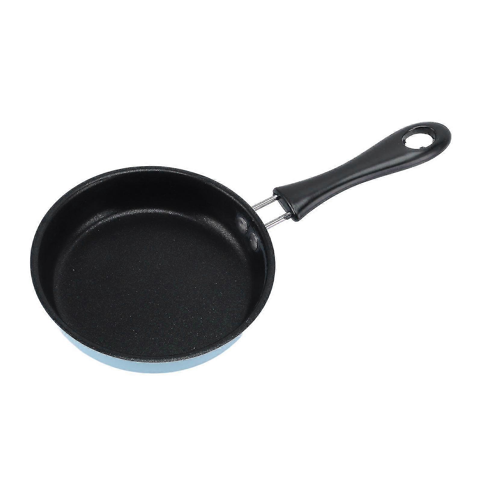 Mini poêle à frire en acier inoxydable Prevent Stick Induction Pot Round Breakfast Small Fry Egg Pan avec longue poignée