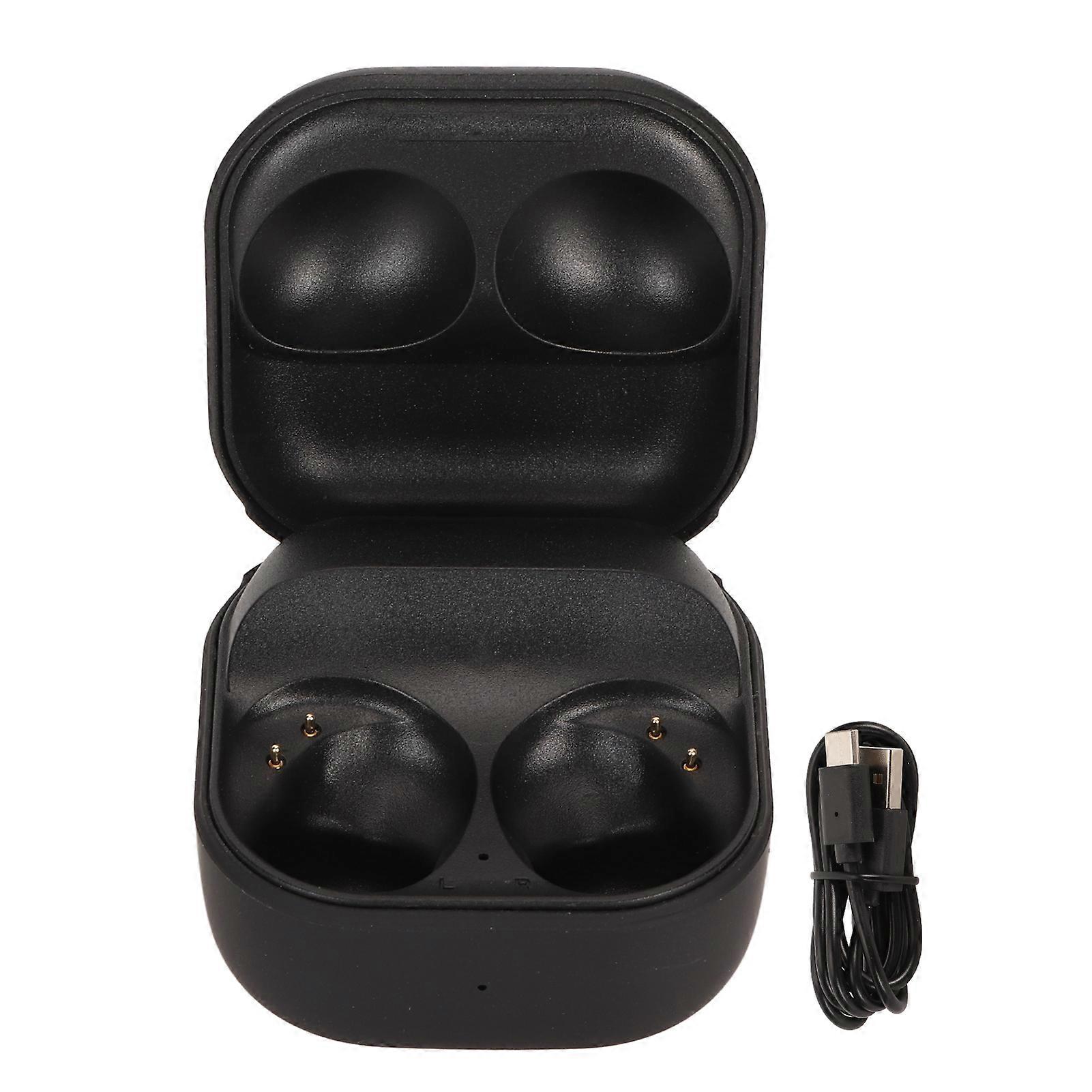 Earbuds Charging Case 600mAh Replacement Bluetooth Earphone Charger Case for Galaxy Buds2 Pro SM R510 Black