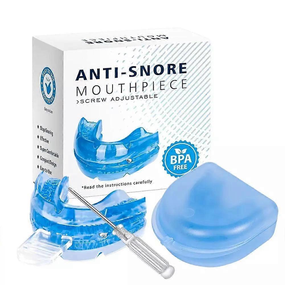 Adjustable Snoring Device Mouth-Guard with Storage for Anti