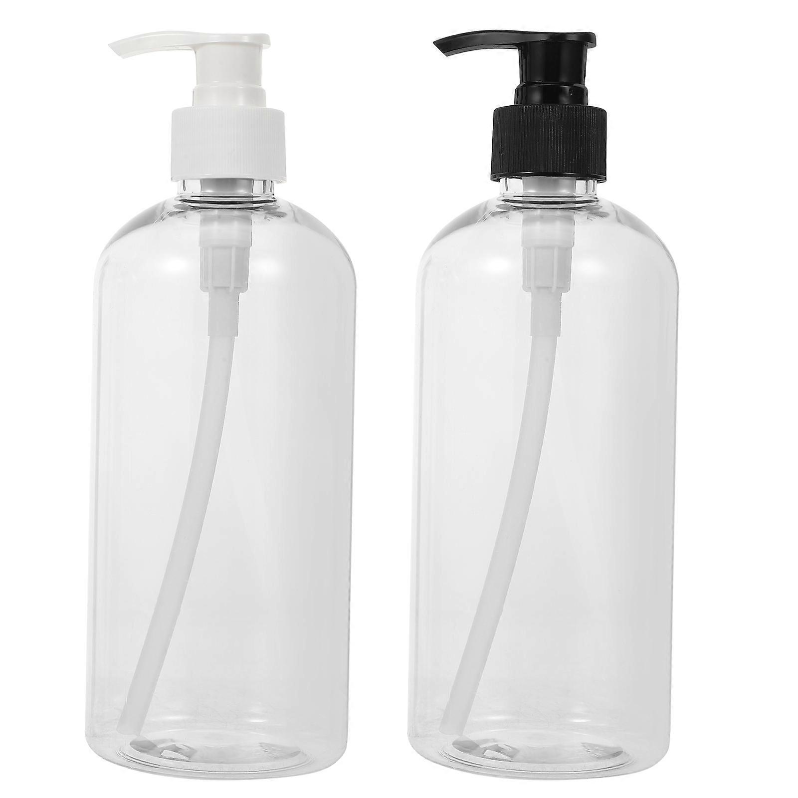 2pcs Pump Lotion Bottle 500ml Empty Press Pump Bottle Lotion Dispenser Container
