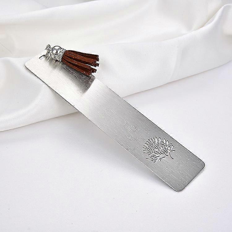 Signets en acier inoxydable Argent Hollow Tree Of Life Book Marker Solid Bookmark