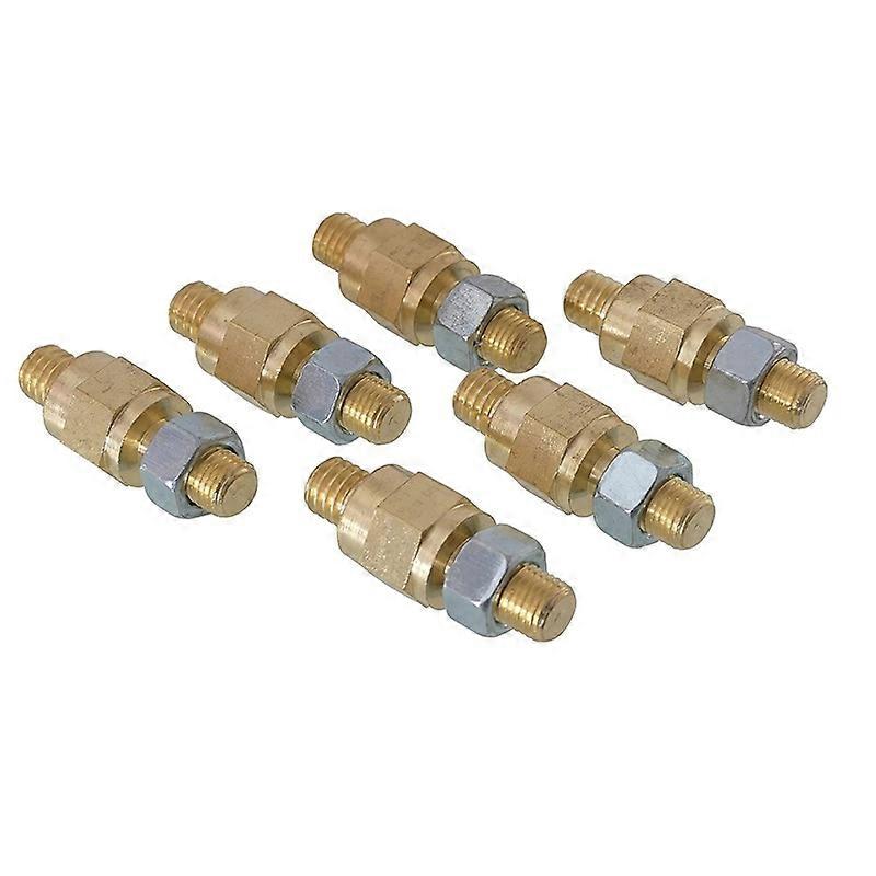 Exdenter פליז מחבר חשמל לרכב מסוף פוסט צד מתאים 3/8-16 פתילים מתאם חתך ארוך מתאים לשקעי סוללה סטנדרטיים של מסוף צד