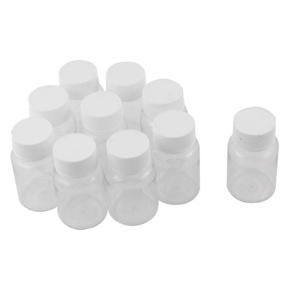 100pcs Refillable Bottles 15ml Plastic Pet Clear Empty Seal Bottles Container With Screw Cap