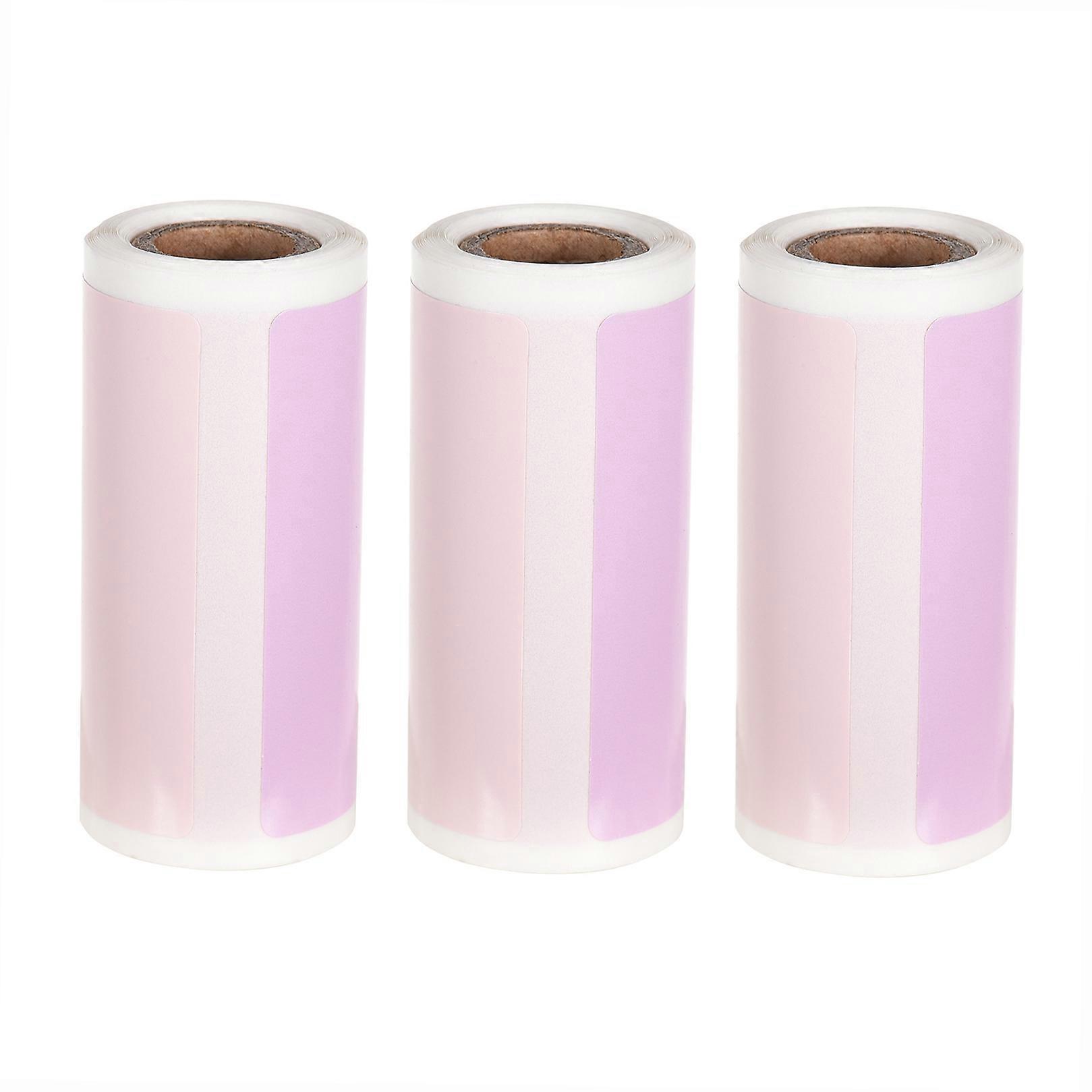 3 Rolls Direct Thermal Labels Self-Adhesive Thermal Paper Roll BPA-Free 2x1.2 Inch 100 Labels/Roll Compatible with PeriPage Poooli Pocket Thermal Prin