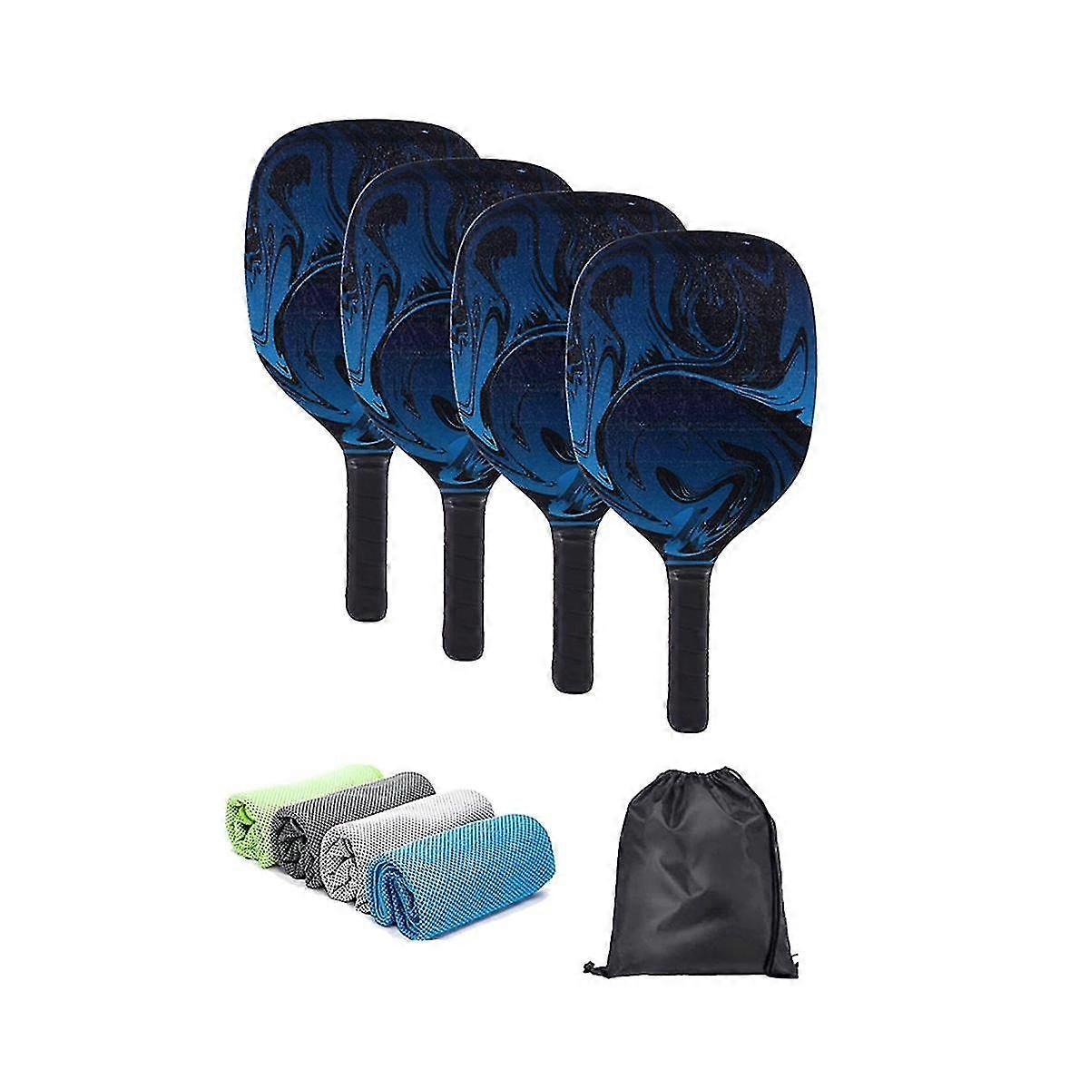 4PCS Pickleball Paddles Pickleball Set Pickleball Rackets for All Levels and Ages for Adults, Begin