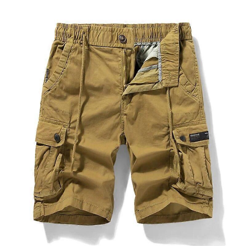 Redkid Nouveau Été Hommes Cargo Shorts Coton Casual Multi Poches Militaire Shorts Hommes Solide Tact
