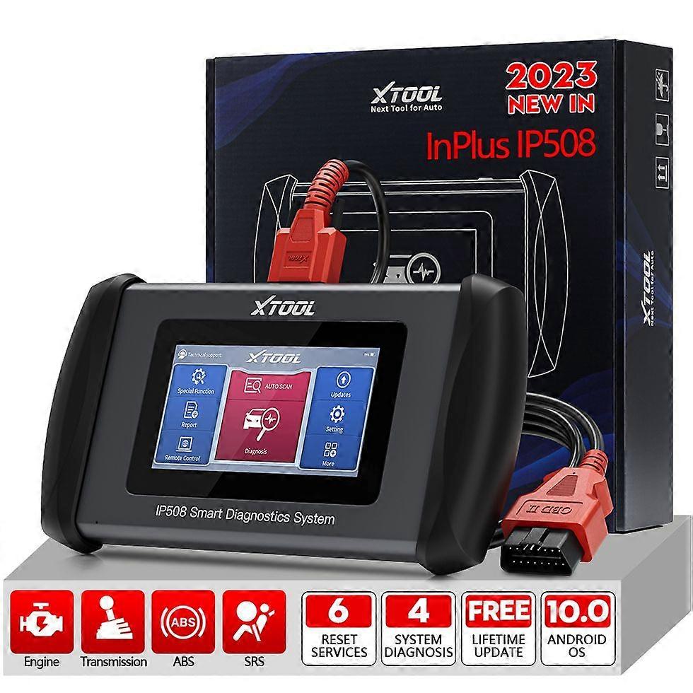InPlus IP508 OBD2 5 System Diagnostic Tools Car ABS SRS AT Engine Scanner with EPB Oil 6 Reset Auto VIN Online Free Update