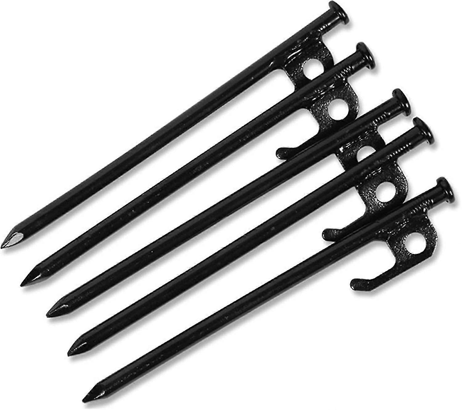 הימור אוהל קמפינג פלדה שחור כבד חוזק גבוה יתד בלתי שביר ובלתי גמיש לטיול בחוץ טיולים גינון עם פו בד אוקספורד