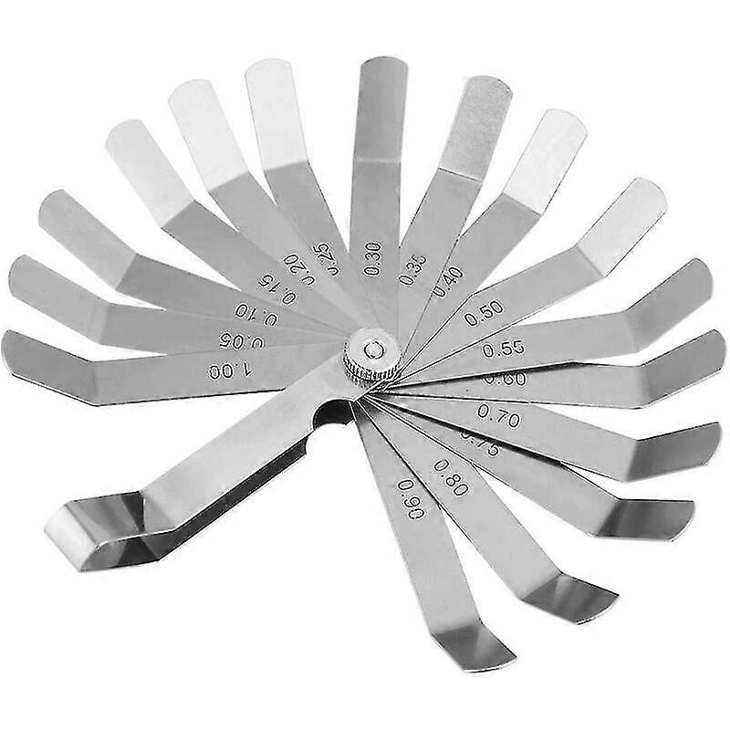 360 Degree Rotating Curved Feeler Gauge, Healwe Foldable Stainless Steel