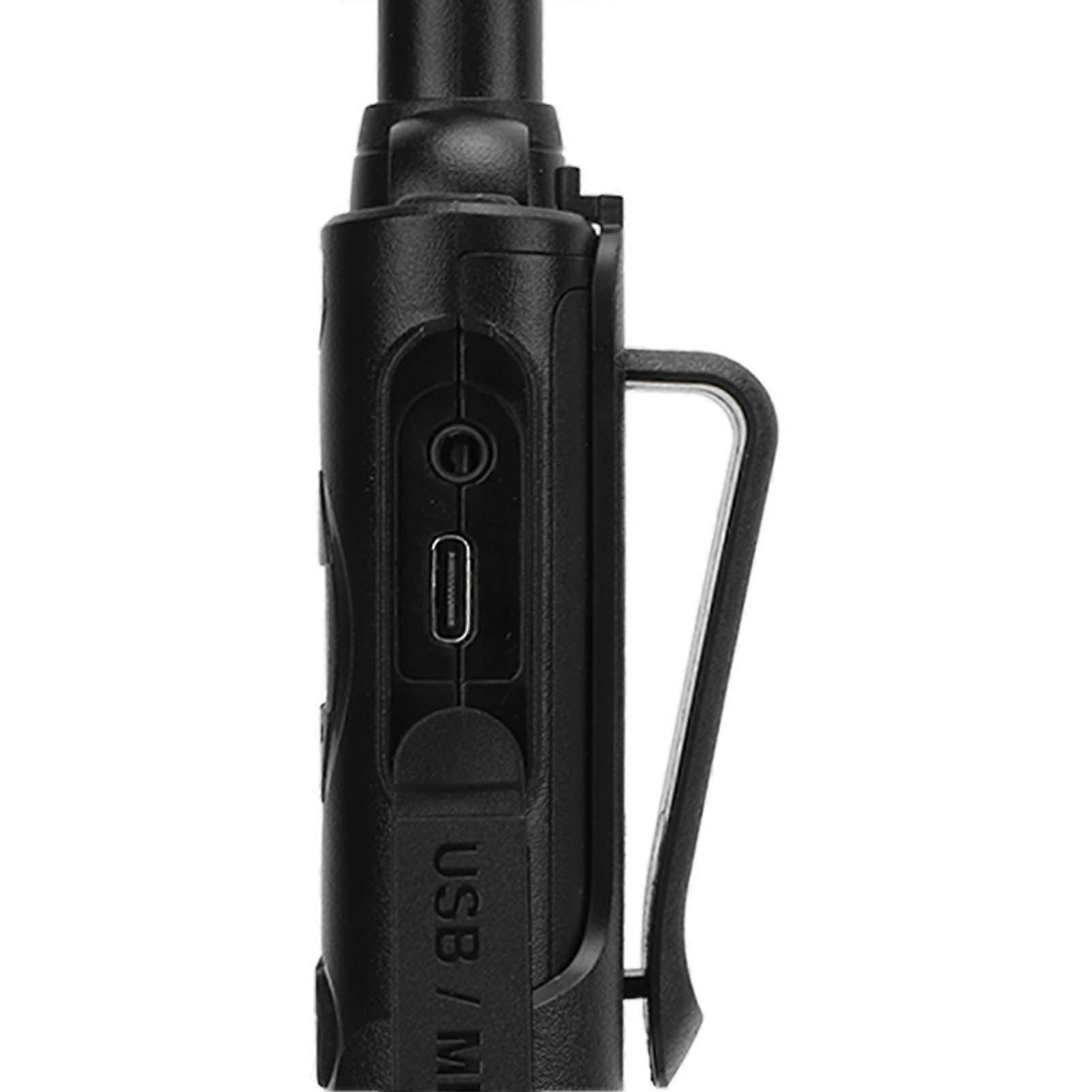 2 Pcs Mini Two Way Radio Handsfree Walkie Talkies AC100240V for Construction Site Hotel EU Plug