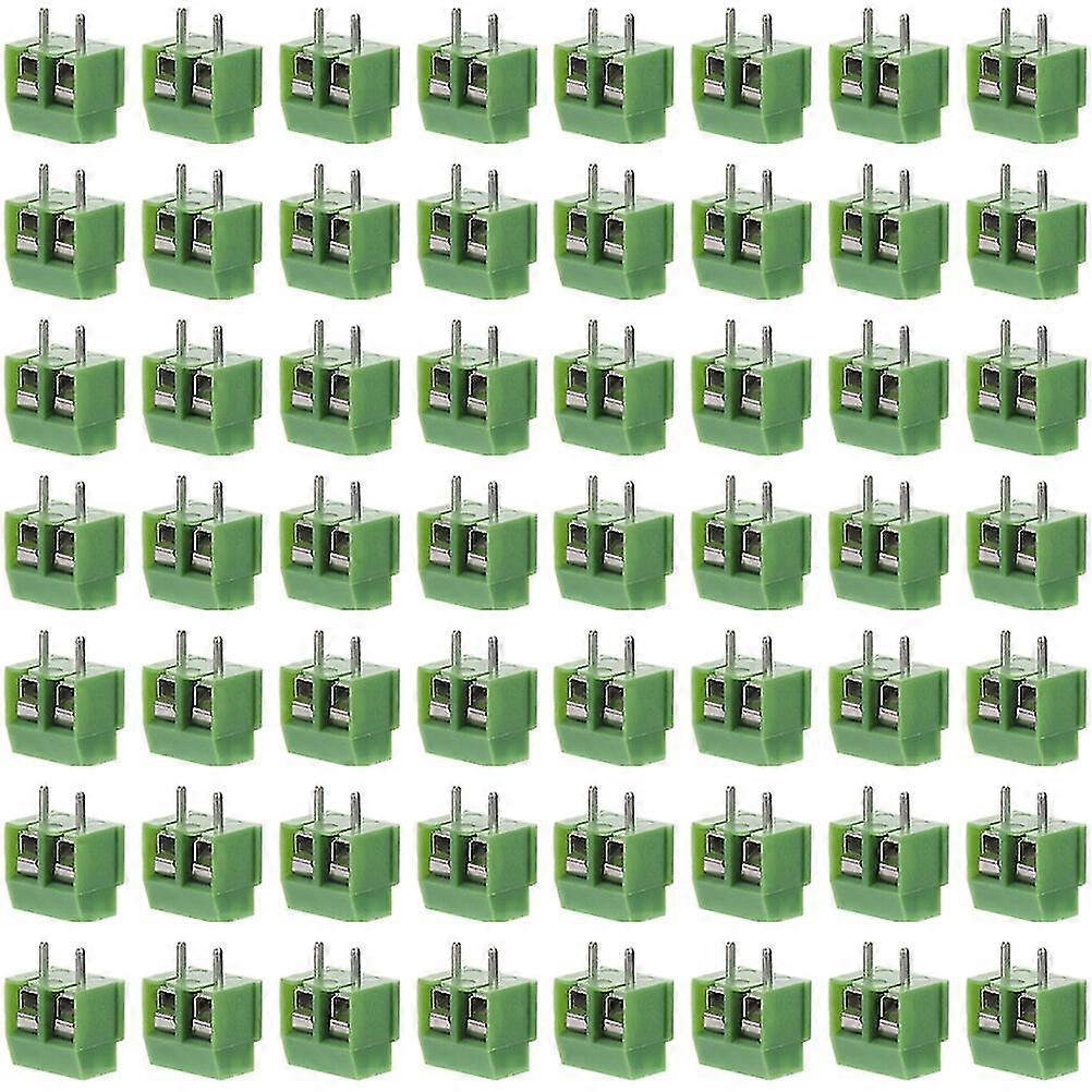80pcs Screw Terminal Blocks 5.08mm Pitch 2 Pin Terminal Blocks For Pcb Mount