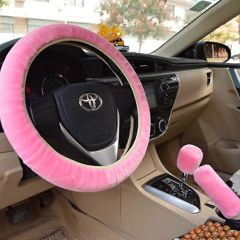 Steering wheel cover, pink