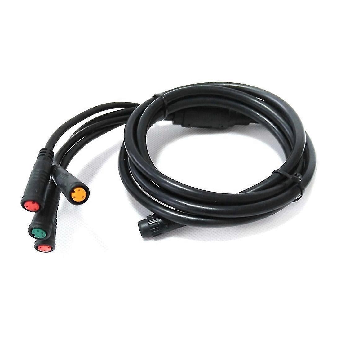E-bike 1t4 E-bike Extension Cord Cable Waterproof Connector For Electric Bicycle Brake Display Thro