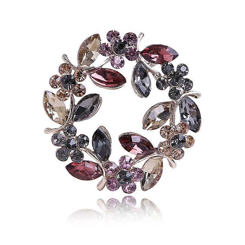 Colourful Crystal Rhinestone Brooch
