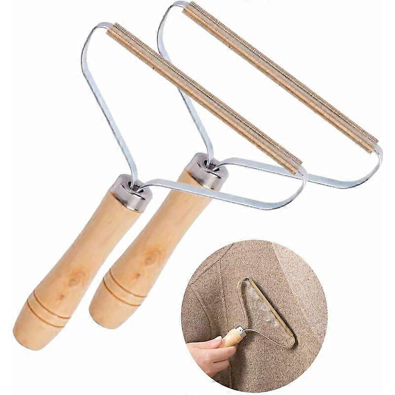 Lint Shavers, Lint Remover, Manual Clothes Shaver Machine with Reusable, Restoring Clothes Coat, Wool Sweater and Carpet 13.5*17.5cm (2PCS)