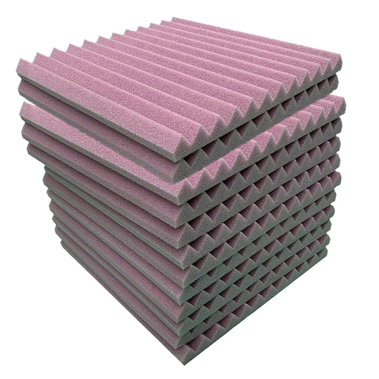 12 Pcs Soundproof Foam Panels 1 X 12 X 12 Inches High-Density Studio Acoustic Wall Panels for Walls Sound Absorbing Panels Sound Insulation Panels Aco