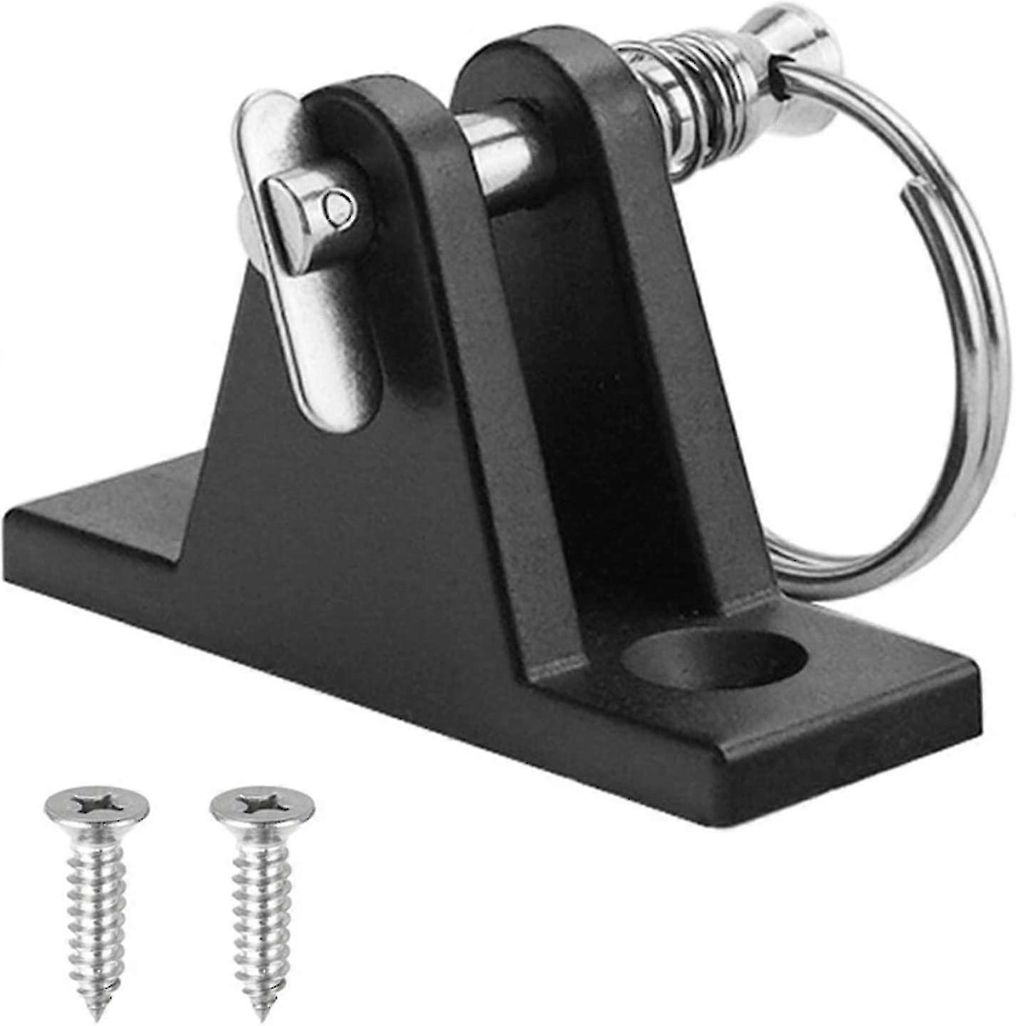 Nylon Deck Hinge, Deck Hinge For Boats, Marine Grade Nylon Top Fitting Deck Hinge (4pcs, Black)