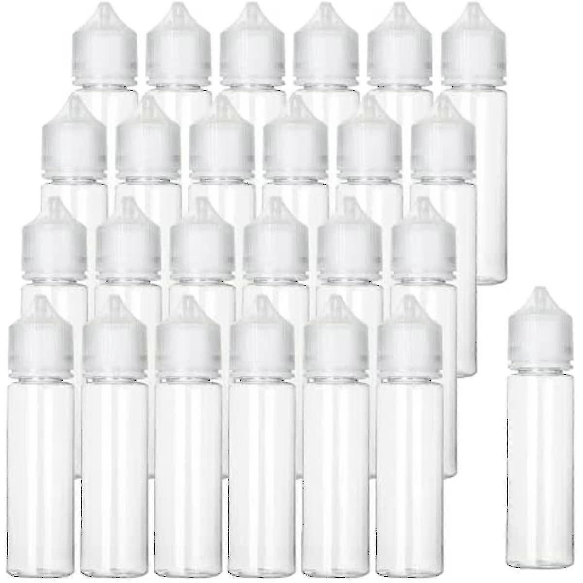 Applicable to 50pcs 60ml Dropper Bottle Pet Plastic Unicorn Bottles For Liquids Eye Liquid Empty Smoke Oil Bottle With Caps