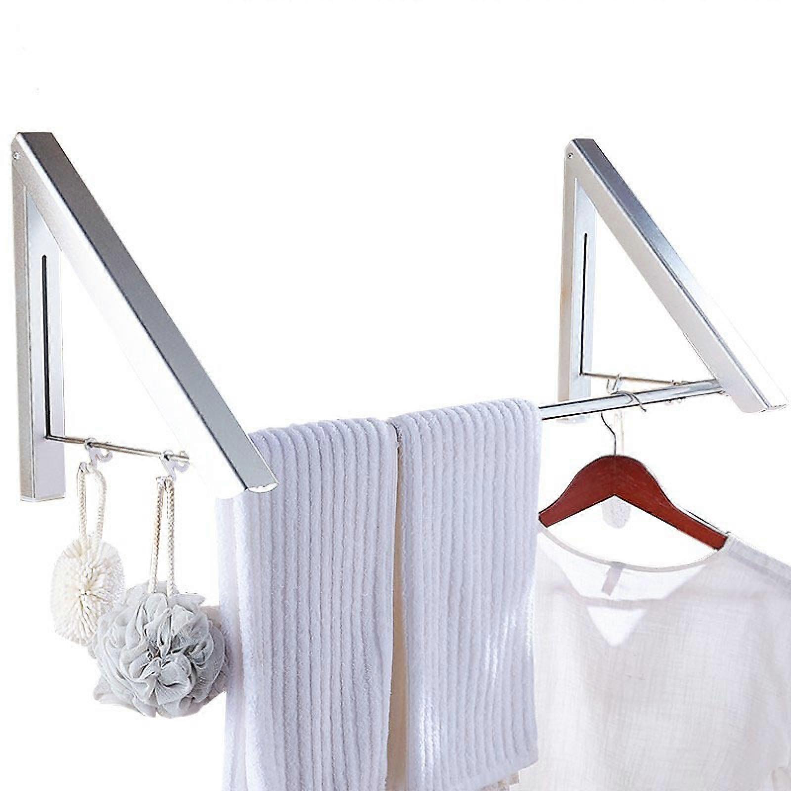Hook rack 1 piece foldable wall clothes rack clothes hook