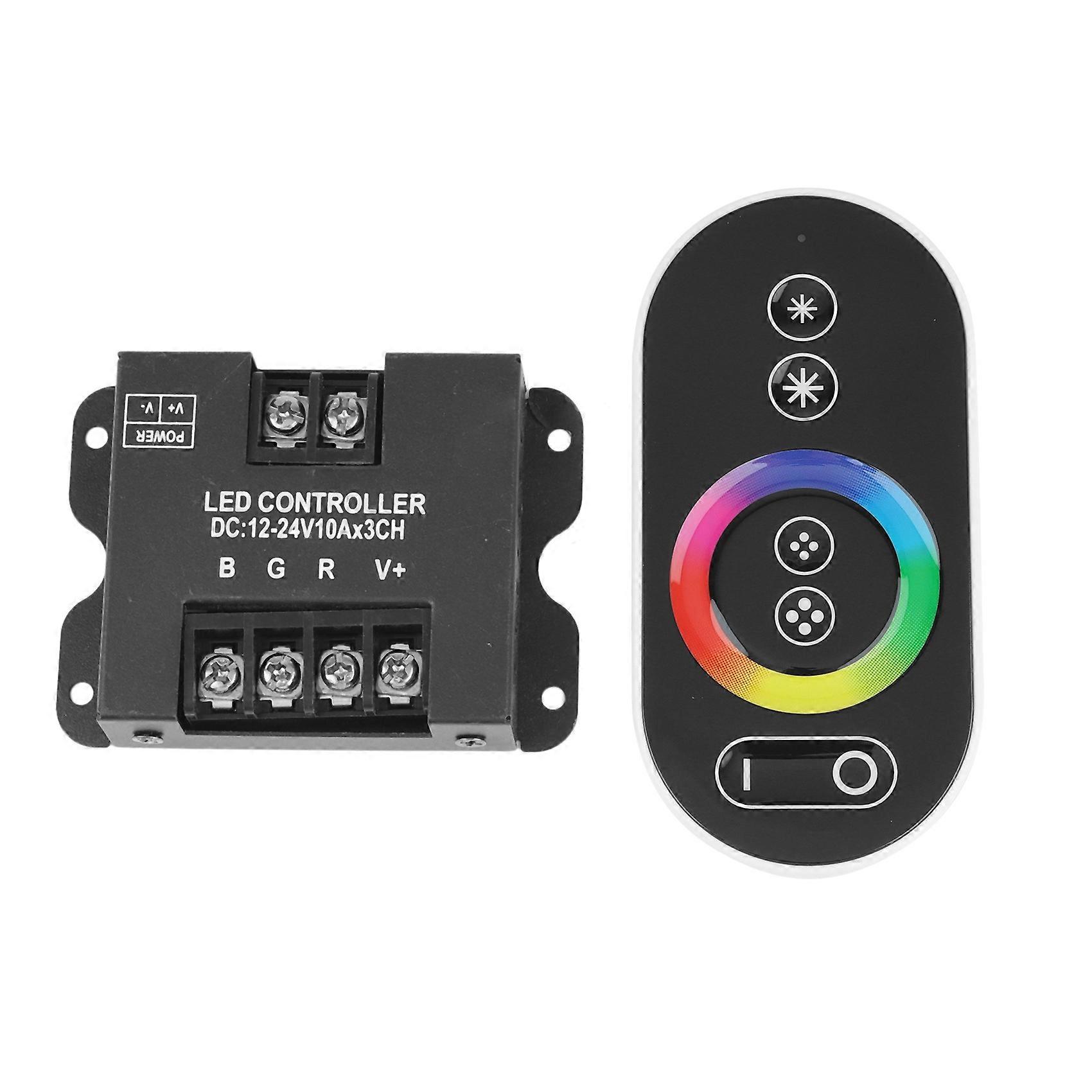 30A Contact RGB RF Remote Control DC 12V 24V 3Channelx10A 360W/720W Controller for Light Accessoire