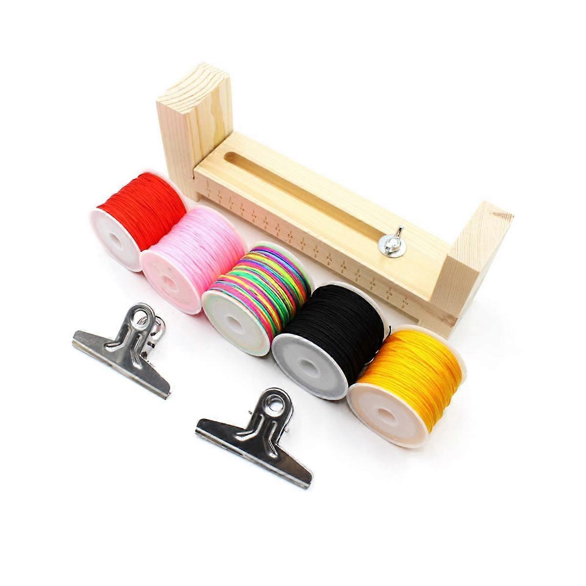 Bracelet Maker Holder U Shape Jig Bracelet Maker Wooden Frame Braiding DIY Crafting Tool Kit for Br