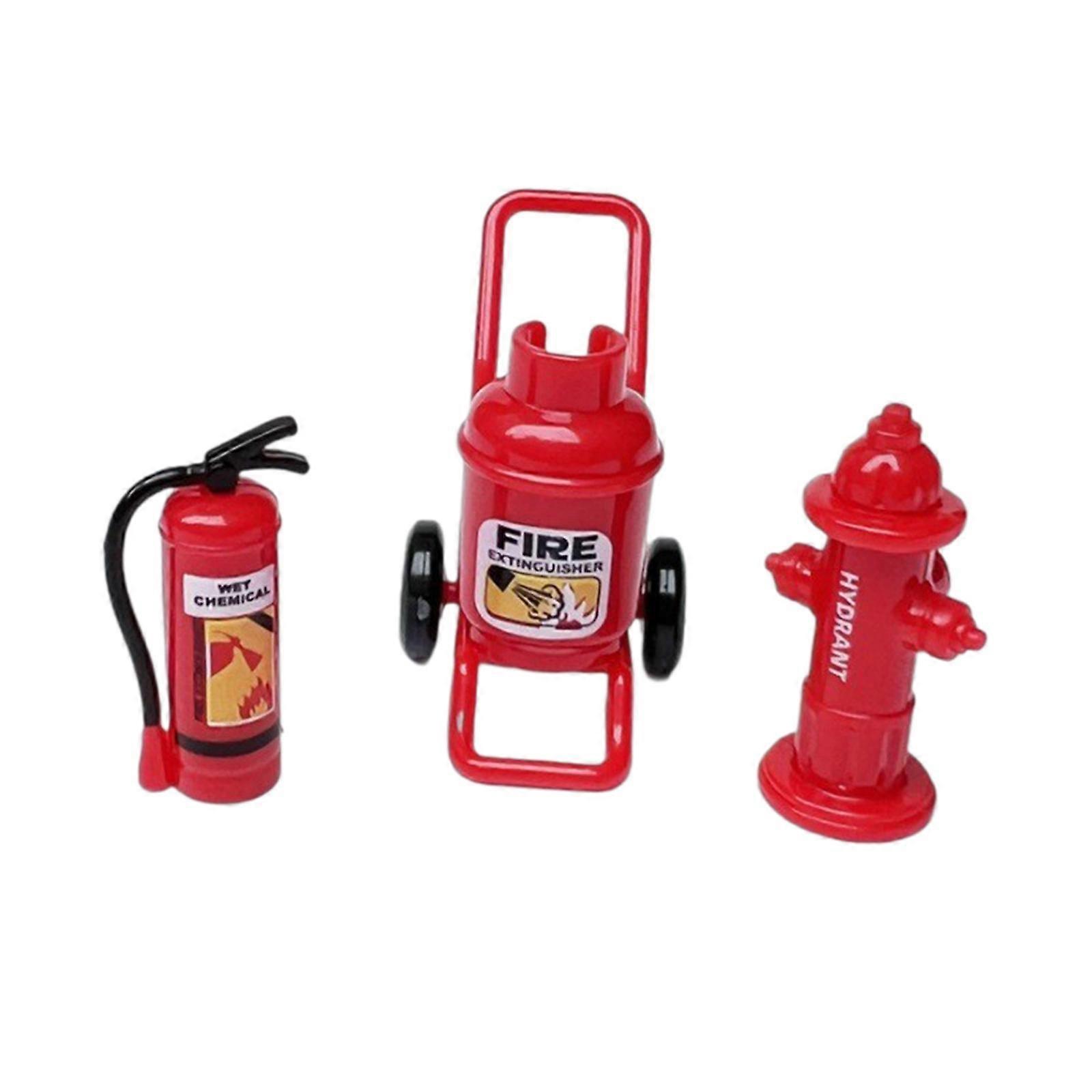 3x 1:12 Dollhouse Fire Accessories Simulated extinguisher Fire Hydrant