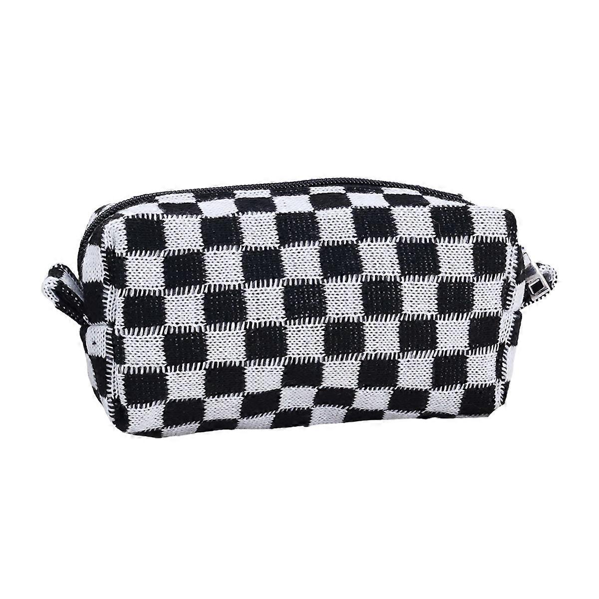 Make-up-Tasche Karo Make-up-Tasche Rosa Grün Make-up-Tasche Reise Make-up-Tasche Organizer-Tasche