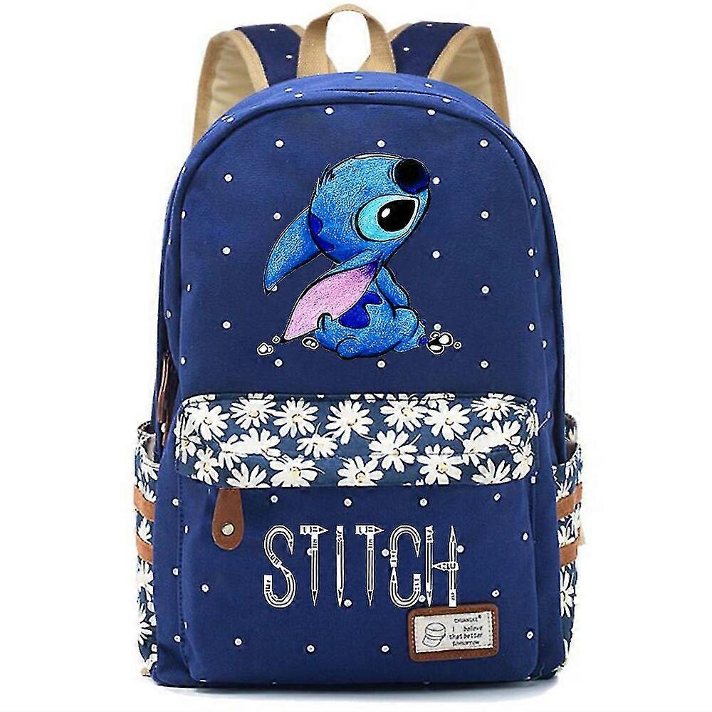New Kawaii Disney Stitch Boy Girl Kids School Book Bags Women Bagpack Teenagers Schoolbags Canvas Travel Laptop Backpack