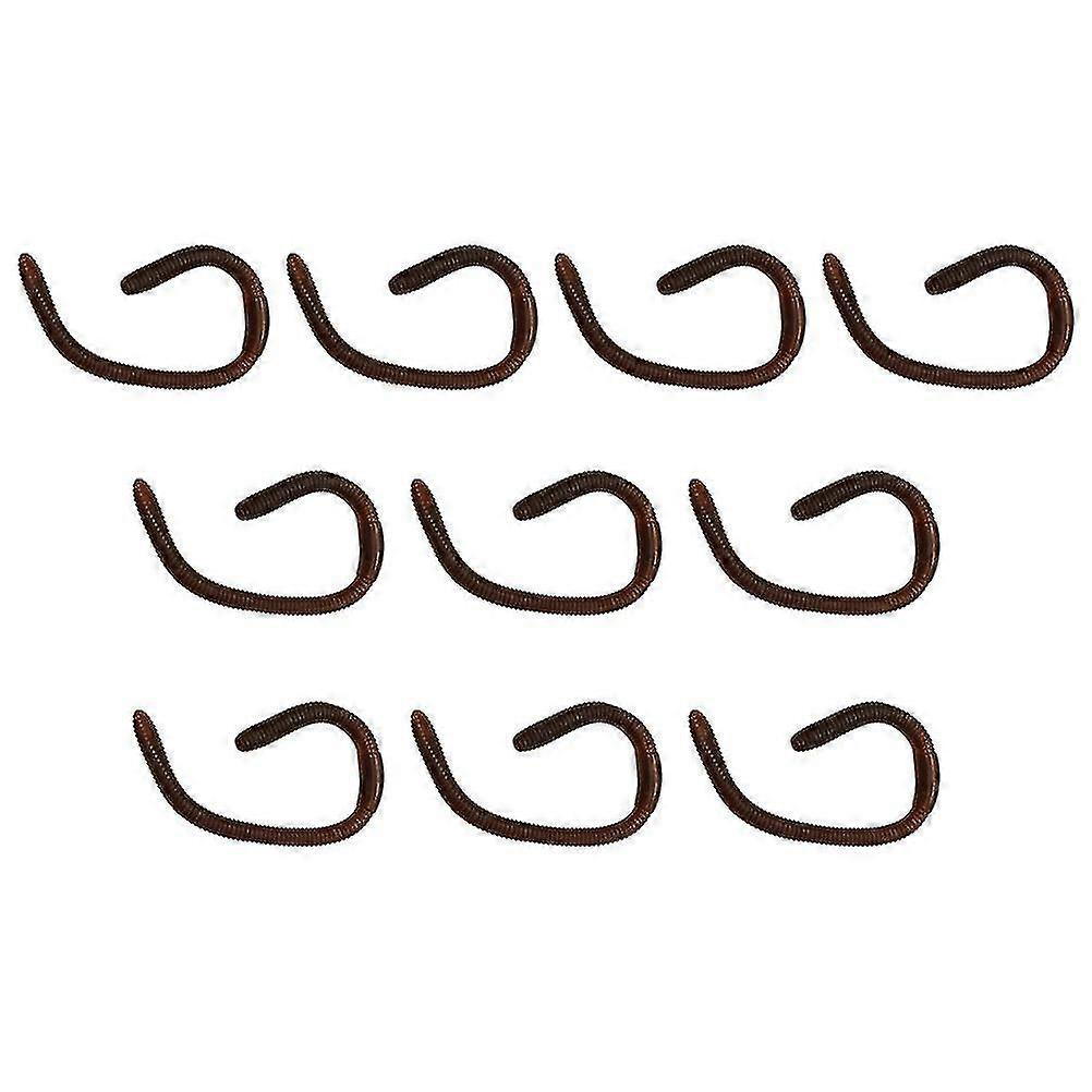 10pcs Simulation Earthworms Tricky Toy Artificial Earthworms Simulation Toy
