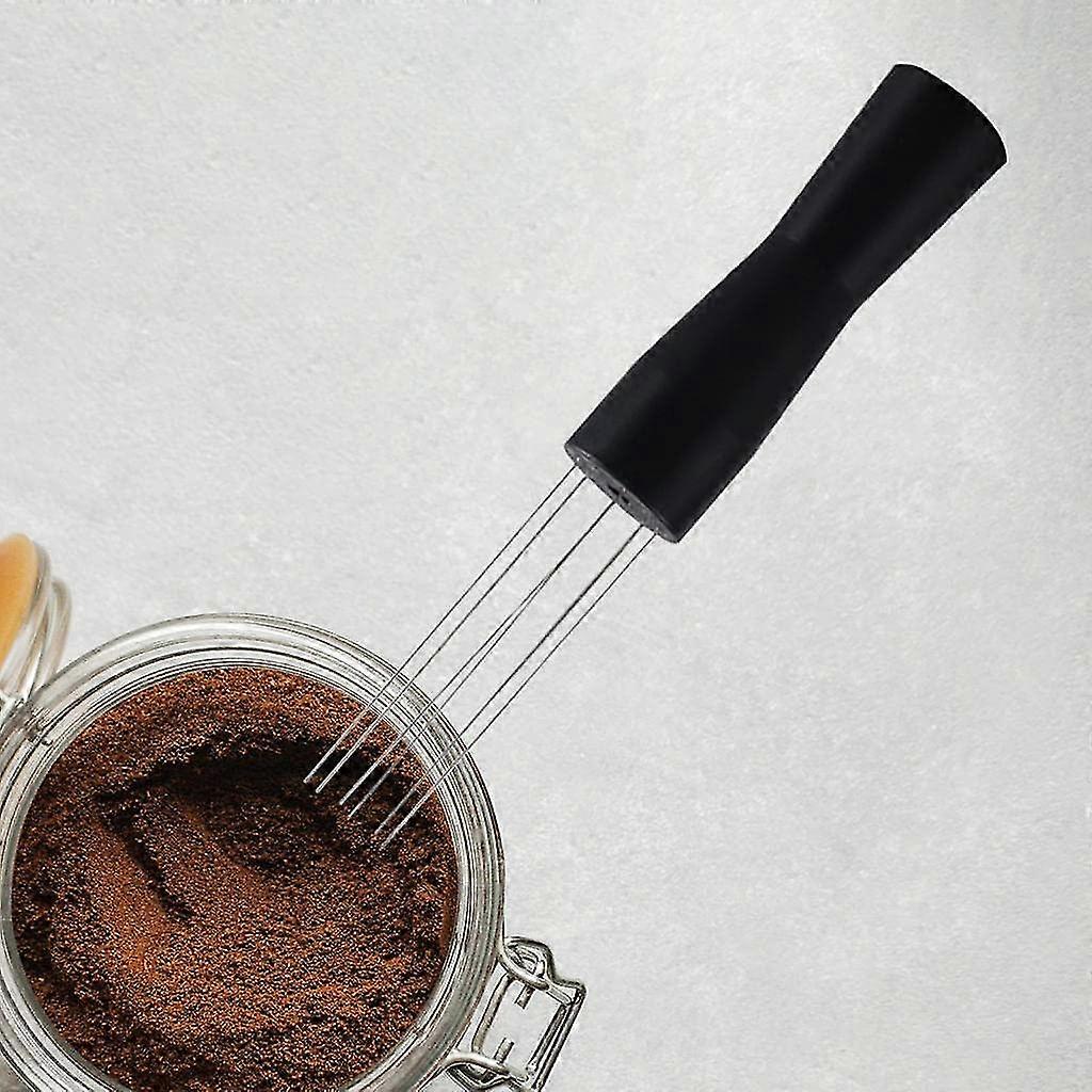 Needle Coffee Tamper Distributor Espresso Stirrer Distribution Tool (1pc, Black)