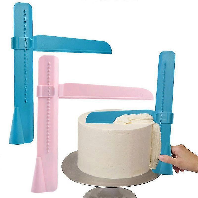 Cake Smoother, Adjustable Cake Spatulas Cake Scraper Fondant Smoothing Tool Cake