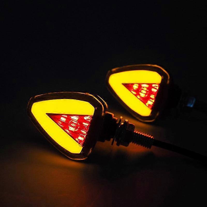 Motorcycle LED Stereo Triangle Turn Signal Electric Motorcycle Modification Signal Light With Brake