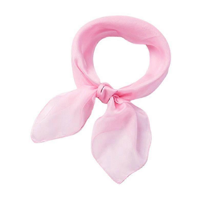 Halloween Decorations Silk Scarf Solid Color Small Square Women's Chiffon Professional Collar Summer Thin Square Yarn Spring And Autumn Circumference1