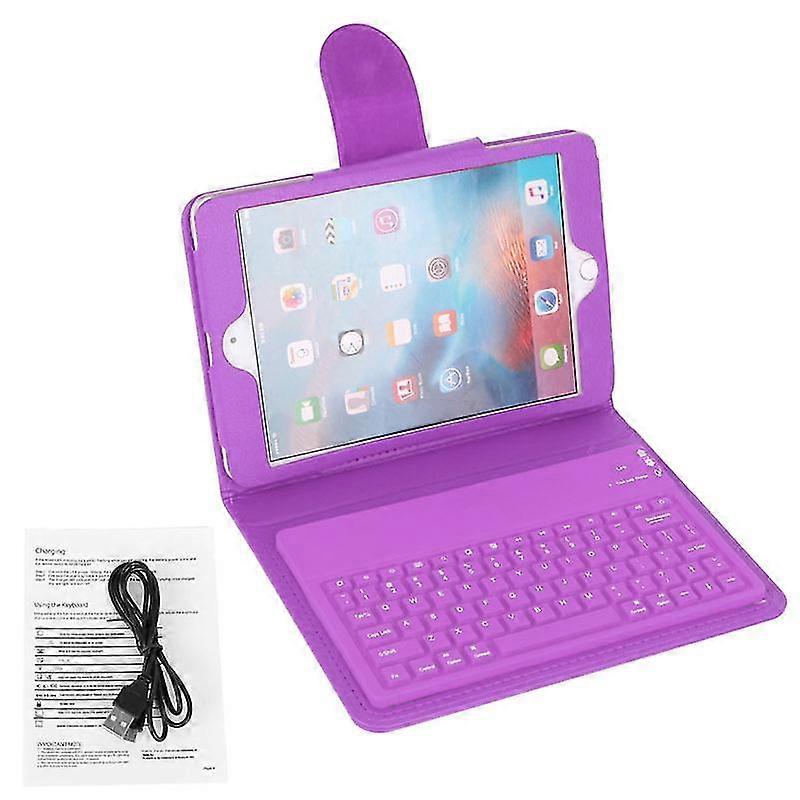 Bluetooth-compatible Keyboard Case Leather Stand Cover For Pad Mini 2/3/4