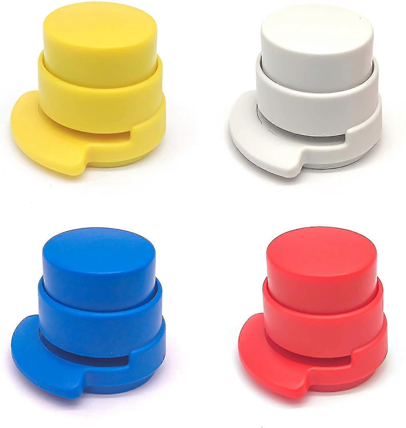 4 دباسة بلا تدبيس المحمولة البسيطة بدون إبرة دباسة لمكتب المدرسة