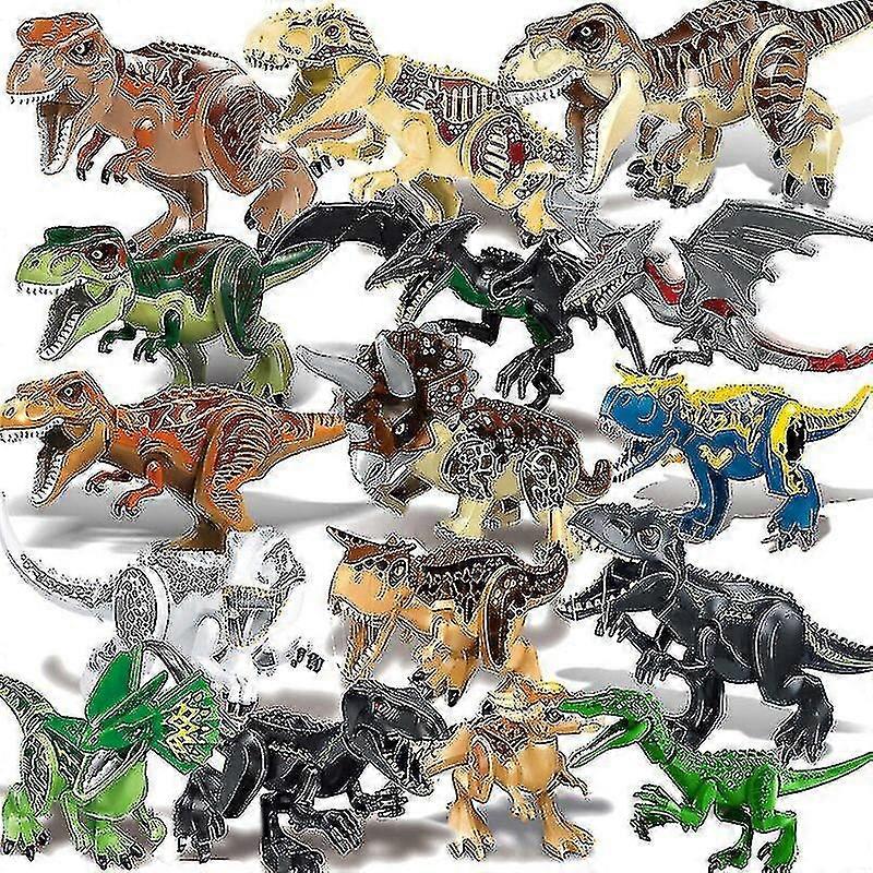 1pc Jurassic Big Size Dinosaur Building Blocks T-rex Quetzalcoatlus Baryonyx Action Figures Kids Toys Gifts Xixi
