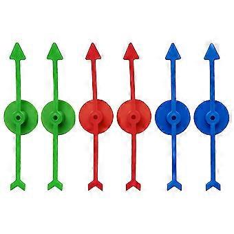 6pcs Diy Game Arrows Replacement Plastic Arrow Spinners Accessory Plastic Board Game Pointers-ZZY