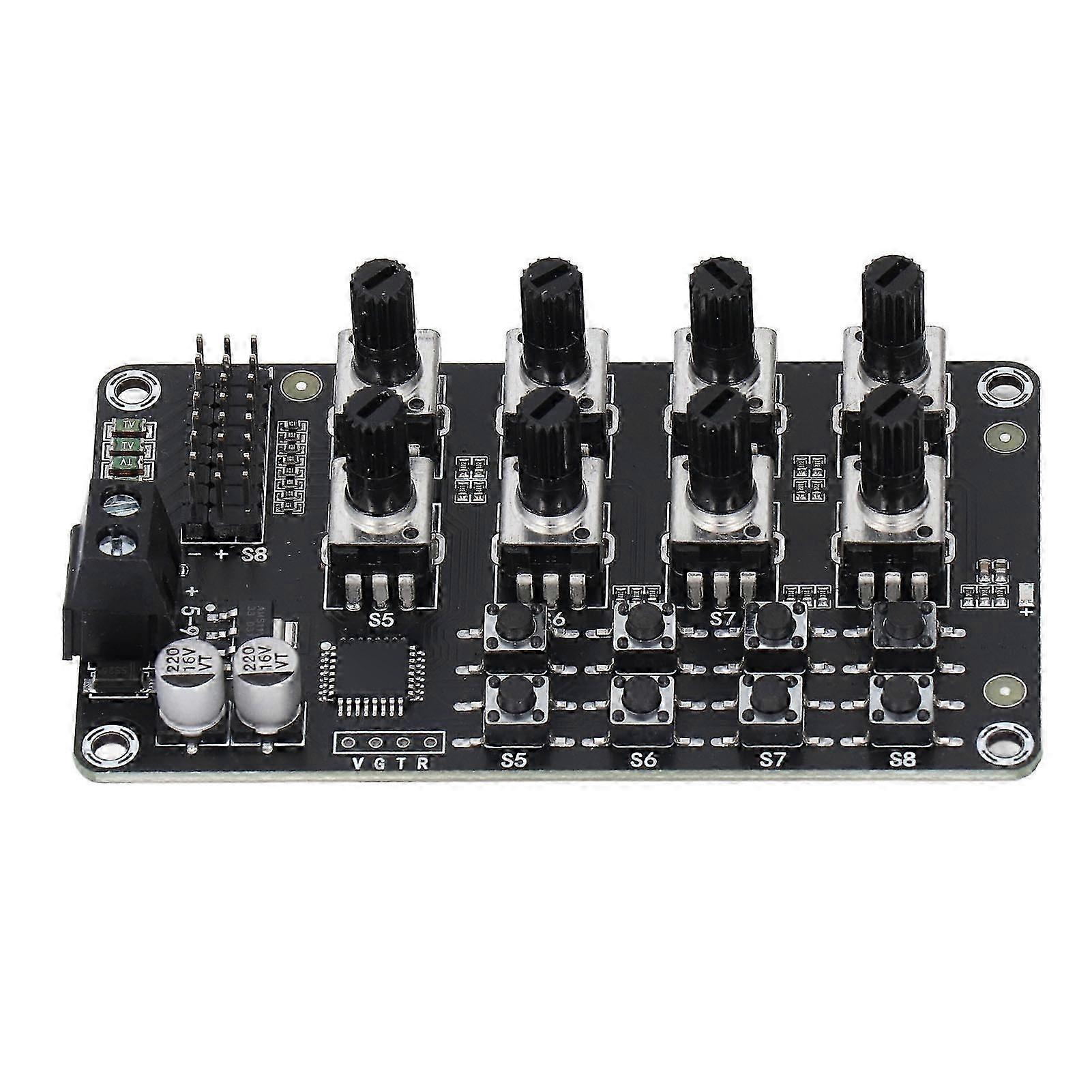 Rotating Knob 8 Channel Servo Controller Control Board with High Accuracy 5‑8.4V