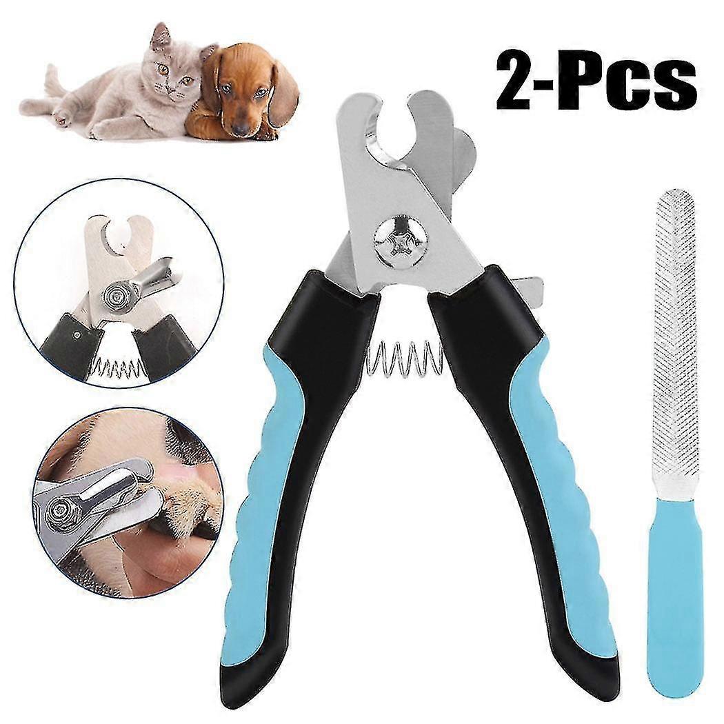 Pet Cat Clipper Dog Trimmer Non-slip Toe Clippers With Safety Guard Pet Clipper With File For Dogs And Cats
