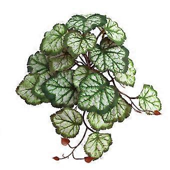 Artificial Reptile Plants Lifelike Terrarium 3D Printed Leaves Amphibian Plant Tank Habitat Decoration for Iguana Turtle