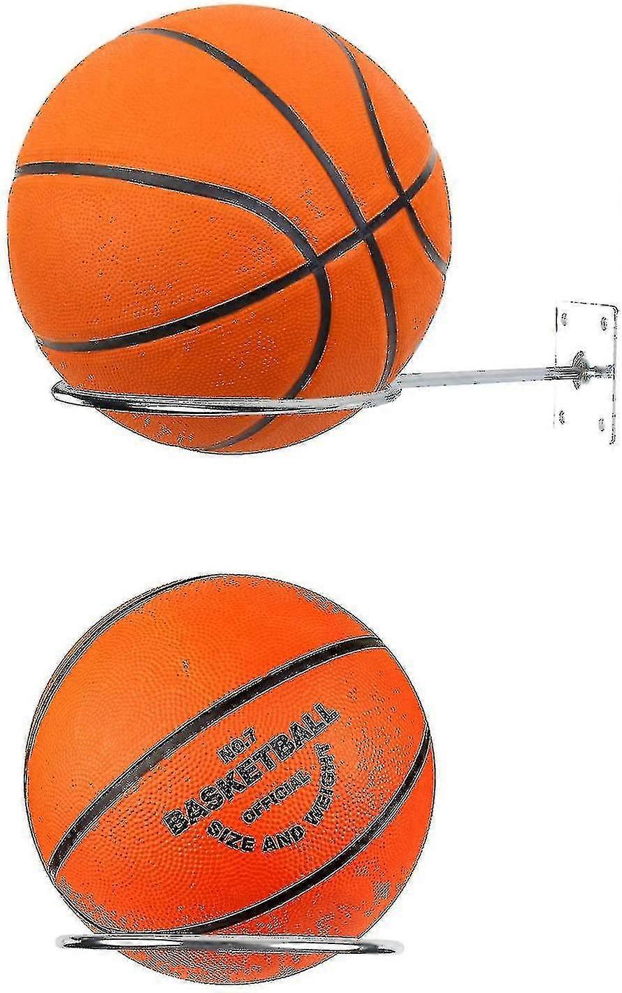 2 Pcs Ball Storage Rack Ball Holder Mount Basketball Racks Football Display