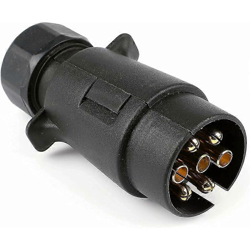 7 Pin Trailer Socket Male 7 Pin Coupling Plug for Car Trailers, Caravans, Bike Racks