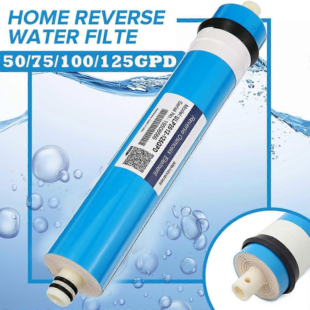 Home Kitchen Reverse Osmosis RO Membrane Replacement Water System Filter Purifier Water Drinking Treatment 50/75/100/125GPDIn-