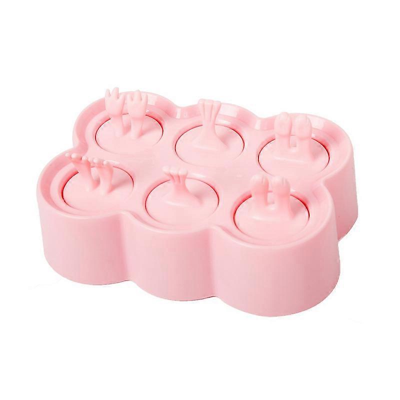 Rose-Children's Silicone Lollipop Mold Lattice Ice Cream Mold Mini Ice Cream Maker Home Silicone Lollipop Mold