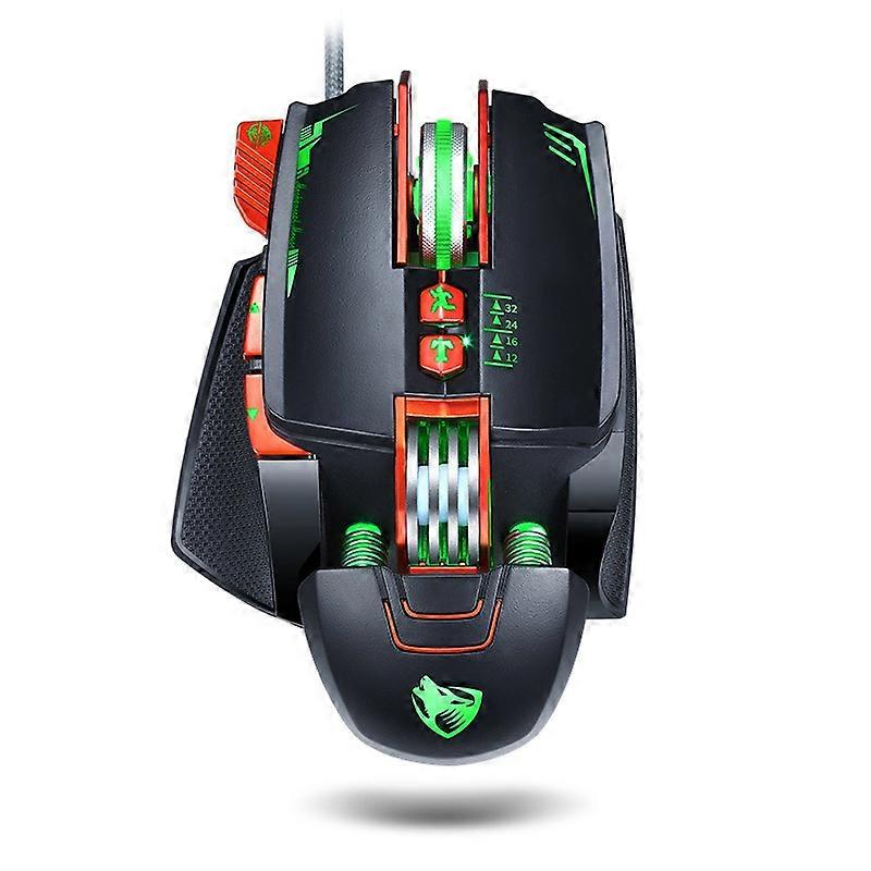 Gaming Mouse, Water Cooled 3200 DPI Programmable 8 Buttons with 7 Rainbow Breathing Backlights