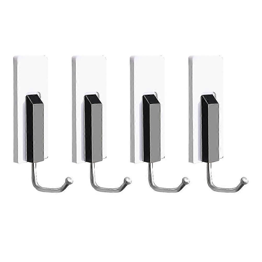 4 pcs Piano Key Hooks Kitchen Wall Hooks Coat Hooks Towel Hooks Decorative Hanging Hooks for Bathroom