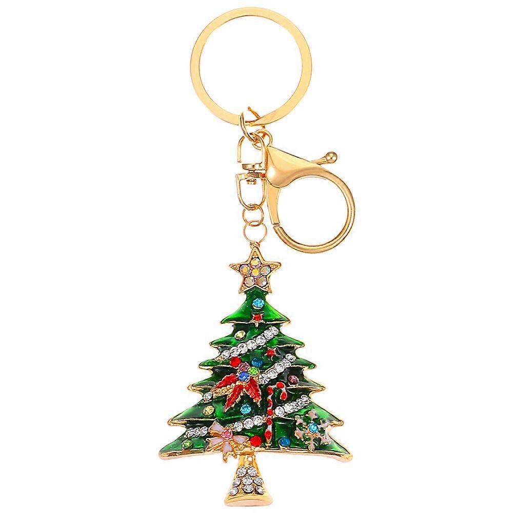Christmas Tree Keychain Xmas Key Ring Hanging Key Chain Christmas Keychain Pendant